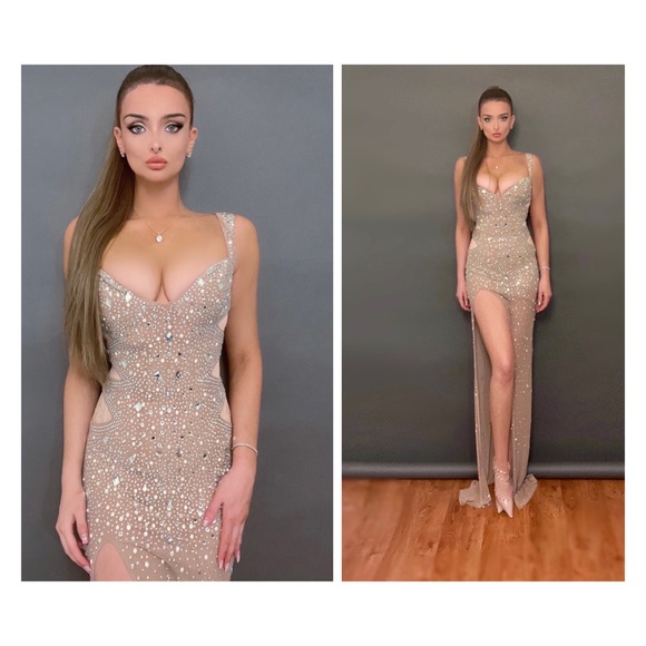 New!! New year sale!!Beaded Tulle  Prom Dress - Picture 2 of 6